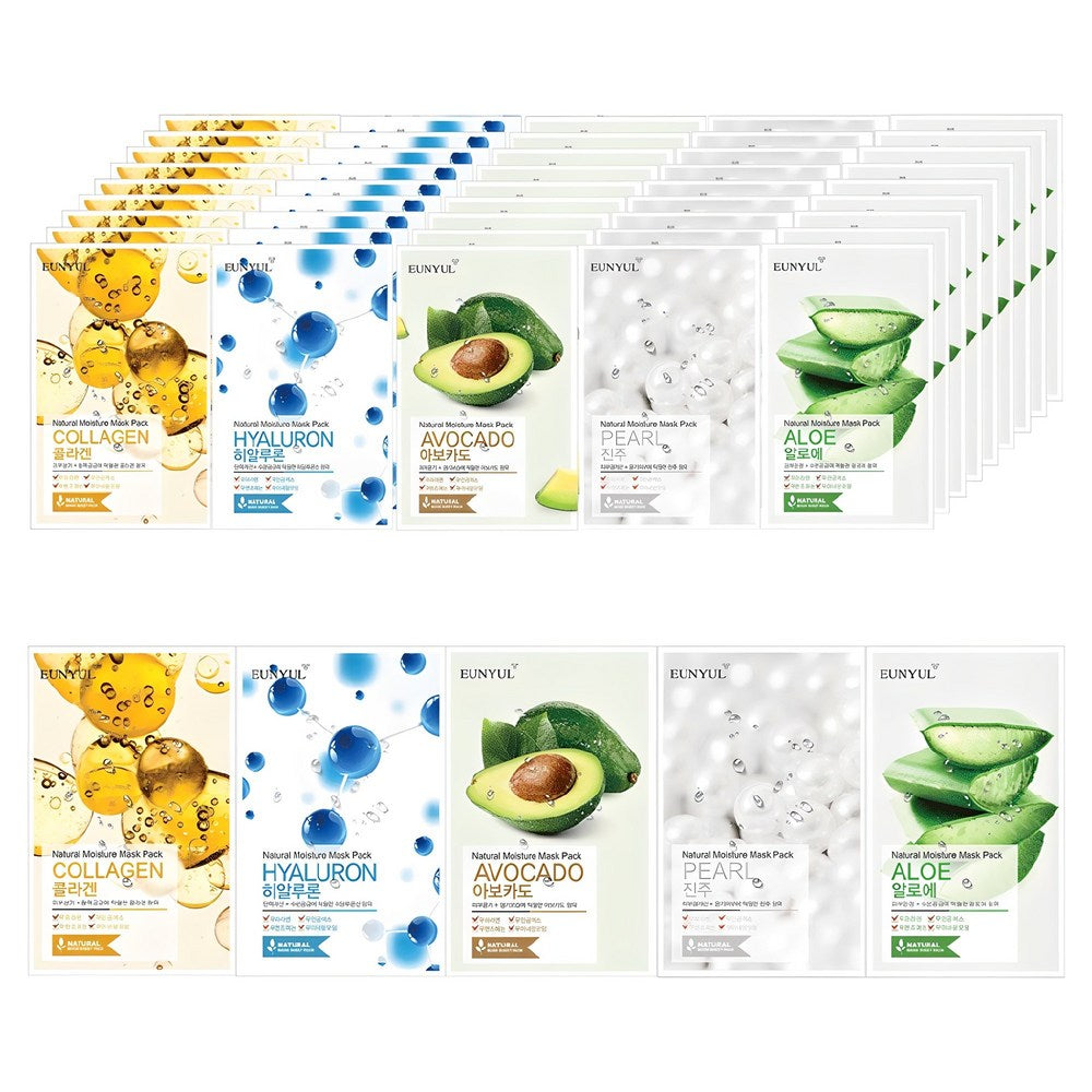 [EUNYUL] Natural Moisture Mask Pack (50 Sheets) (50 x 1 sheet)