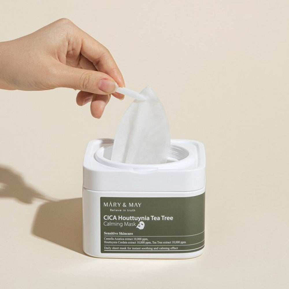[MARY&MAY] Cica Houttuynia Tea Tree Calming Mask (30 sheets)