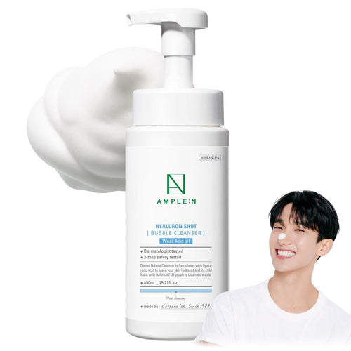 [AMPLE:N] Hyaluron Shot Bubble Cleanser (450ml)