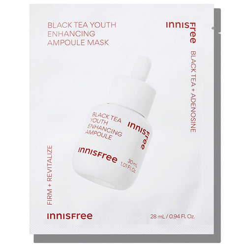 [INNISFREE] Black Tea Youth Enhancing Ampoule Mask (28ml)