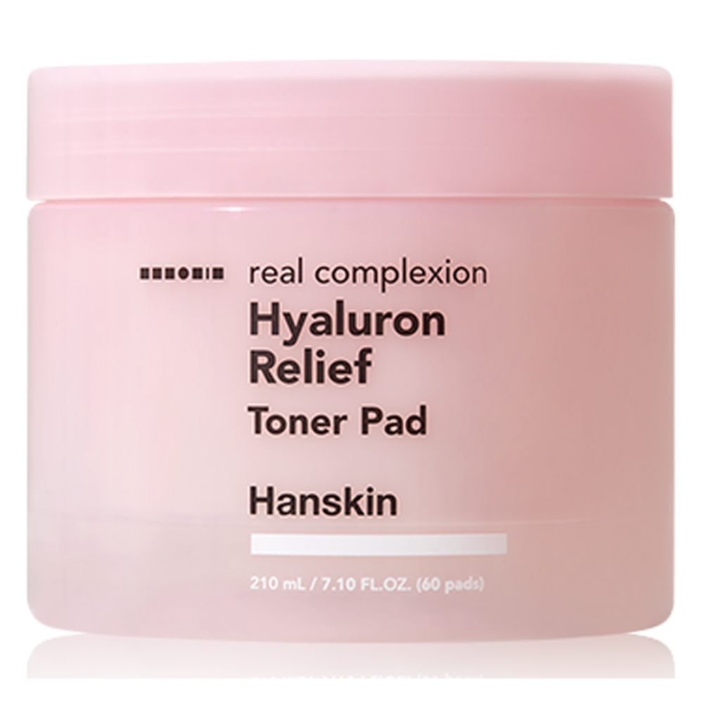[HANSKIN] Real Complexion Hyaluron Relief Toner Pad (60 sheets)