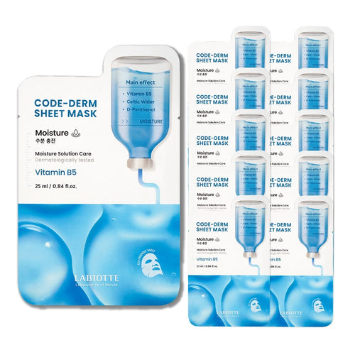 [LABIOTTE] Code-derm D-Panthenol Vegan Sheet Mask (Moisture) (1 sheet)