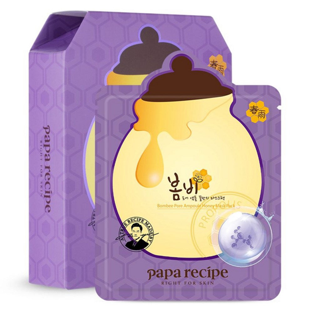 [PAPA RECIPE] Bombee Pore Ampoule Mask Pack (10 sheets)
