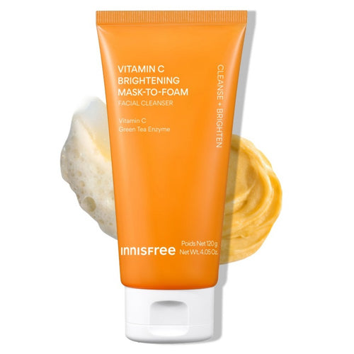 [INNISFREE] Vita-C Brightening Pack-to-Foam Cleanser (120g)