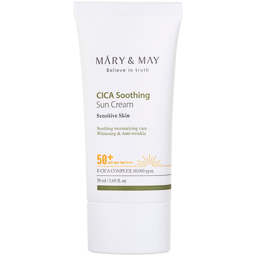[MARY&MAY] Cica Soothing Sun Cream SPF50+ PA++++ (50ml)