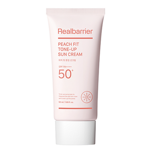 [REAL BARRIER] Peach Fit Tone-Up Sun Cream (50ml)