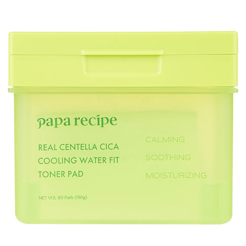 [PAPA RECIPE] Real Centella Cica Cooling Water Fit Toner Pad (80 sheets)