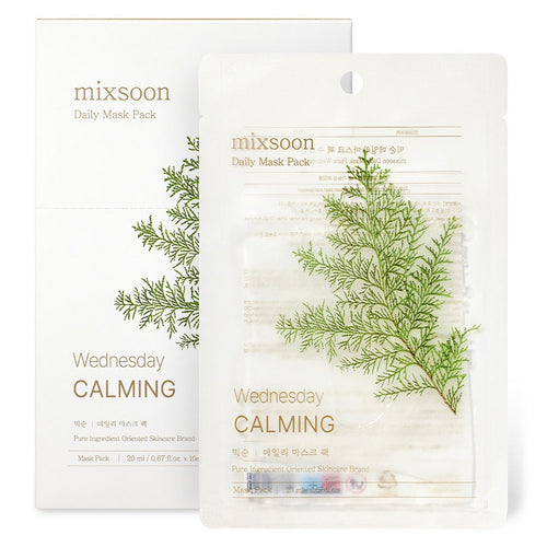 [MIXSOON] Daily Mask Pack Wednesday (Calming) (10 sheets)