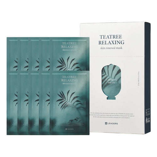 [LEADERS] Tea Tree Relaxing Skin Renewal Mask (10 x 25ml)