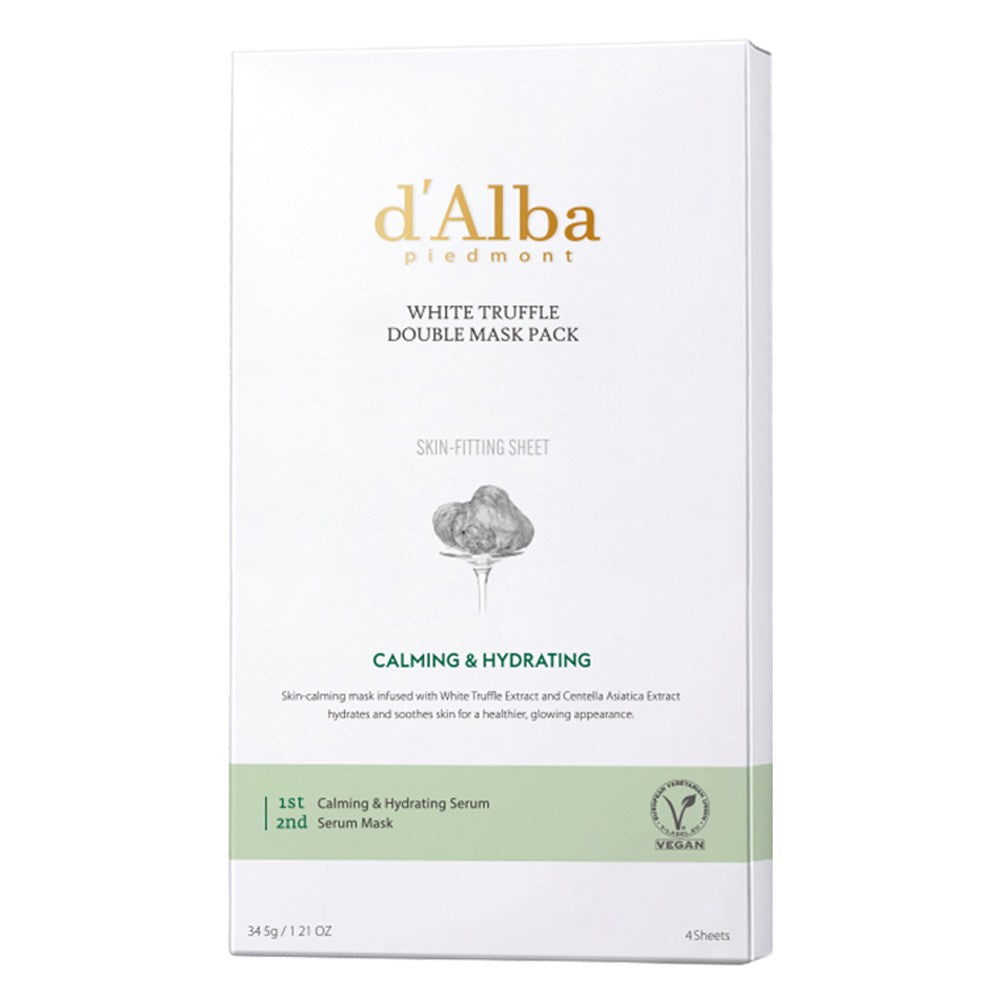 [D'ALBA] White Truffle Double Mask Pack (4 x 34.5g)
