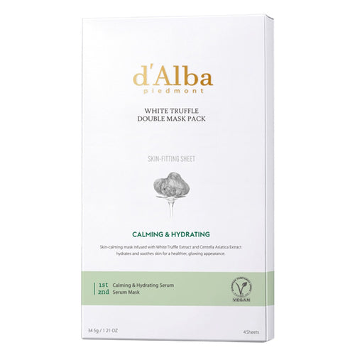 [D'ALBA] White Truffle Double Mask Pack (4 x 34.5g)