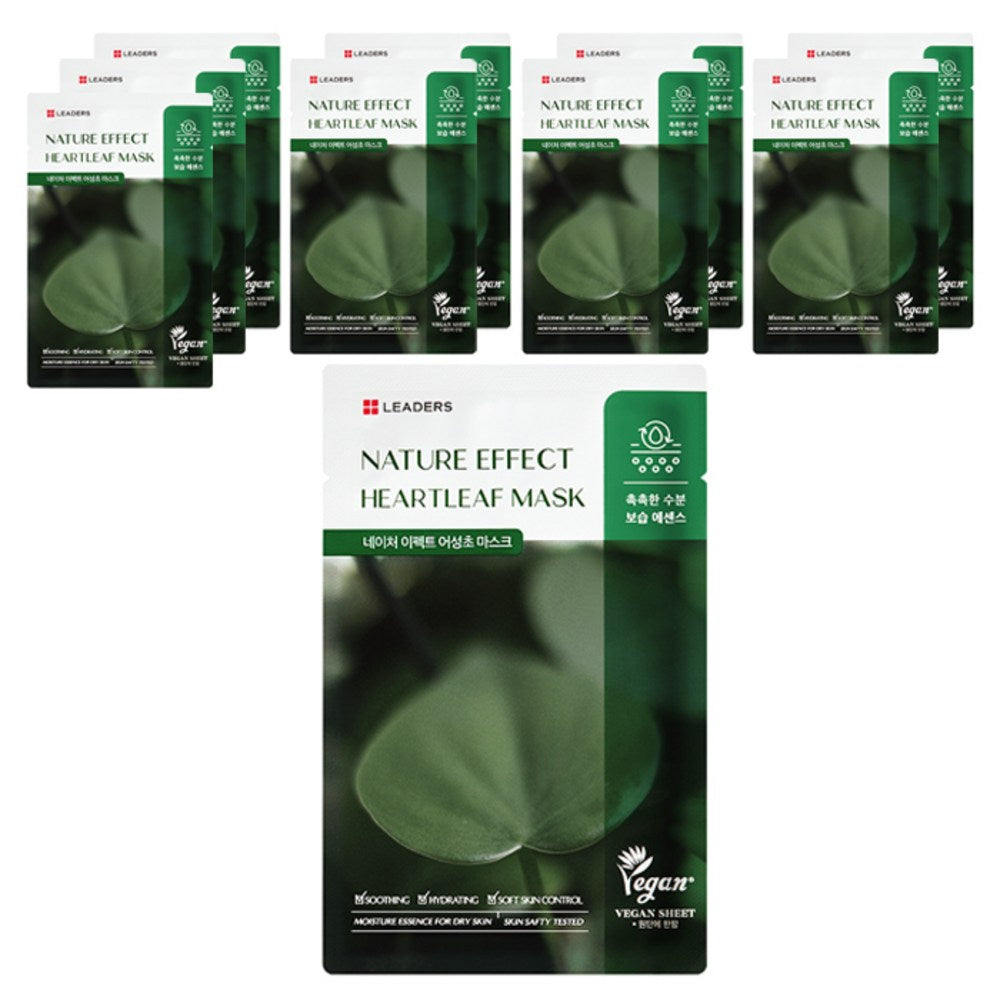 [LEADERS] Nature Effect Houttuynia Cordata Mask (10 x 21ml)