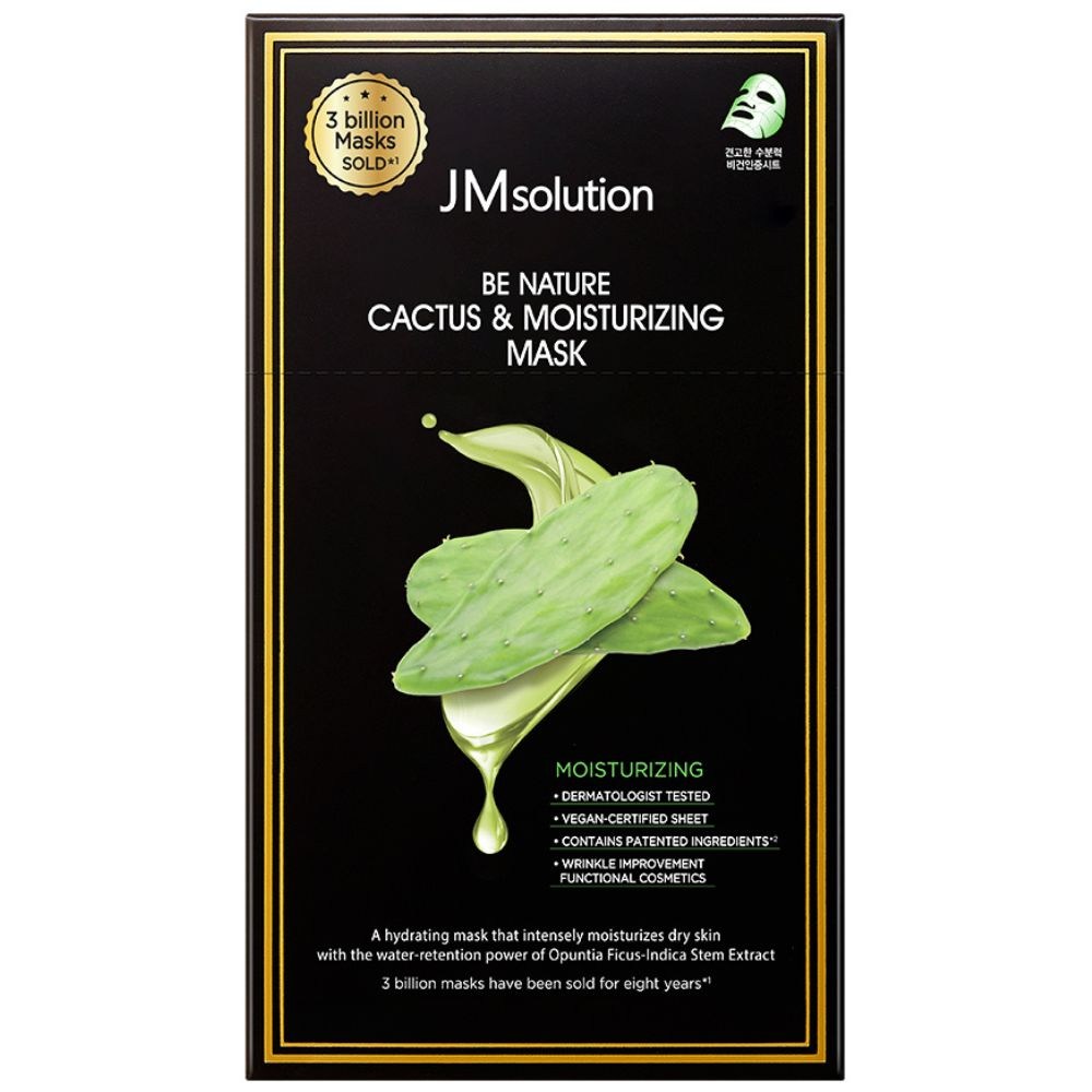 [JMSOLUTION] Be Nature Cactus Moisturizing Mask (10 sheets)