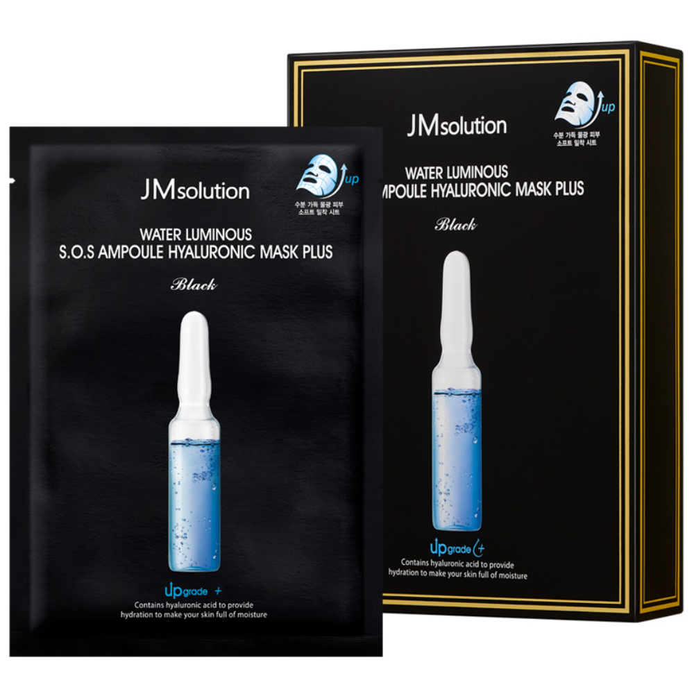 [JMSOLUTION] Water Luminous S.O.S Ampoule Hyaluronic Mask Plus (10 x 35ml)