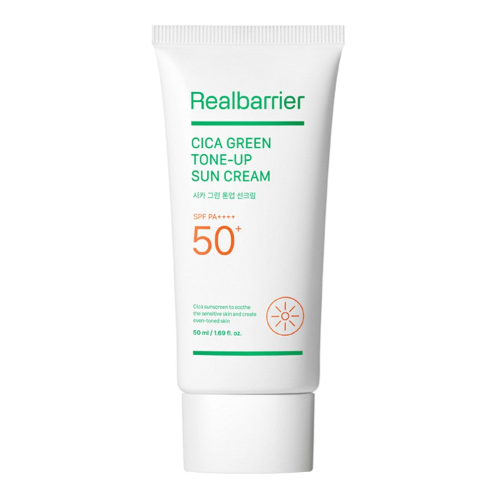 [REAL BARRIER] Cica Green Tone Up Sun Cream SPF50+ PA++++ (50ml)