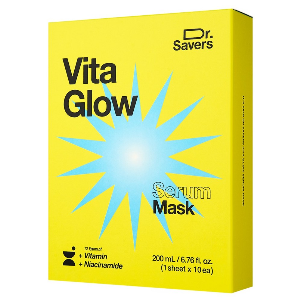 [IT'S SKIN] Dr. Savior's Vita Glow Serum Mask (10 sheets)