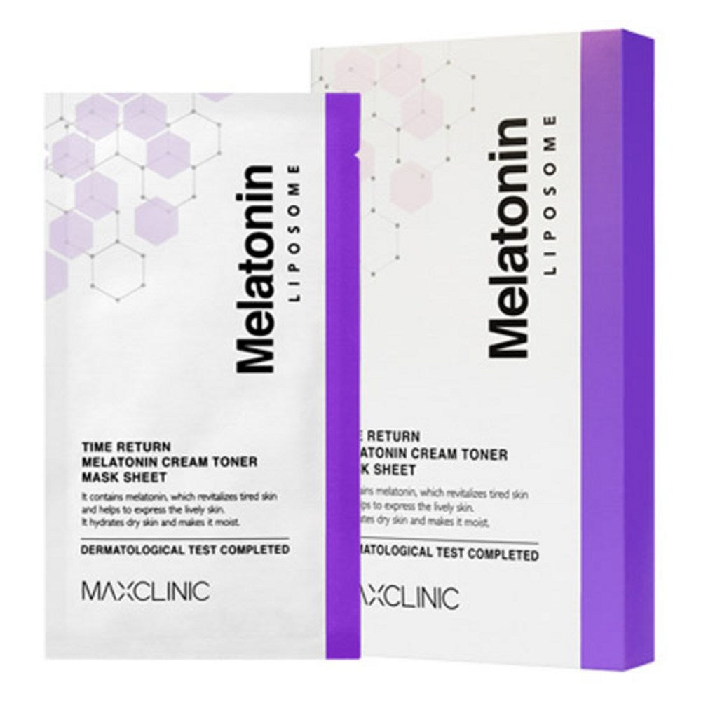 [MAXCLINIC] Time Return Melatonin Cream Toner Mask Sheet (5 sheets)