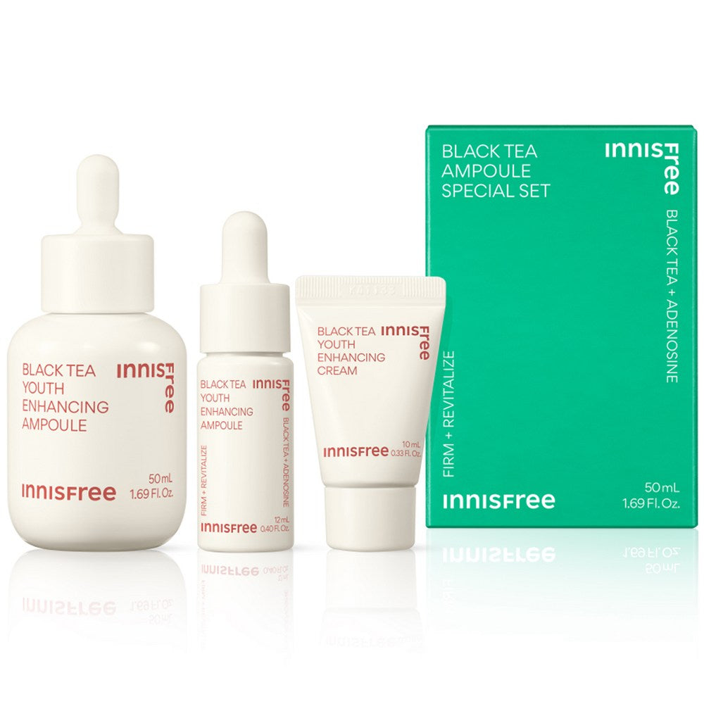 [INNISFREE] Black Tea Youth Enhancing Ampoule Special Set (1 set)