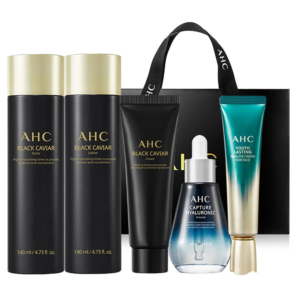 [AHC] Black Caviar Youth Ritual Care 5-Piece Set (1 set)
