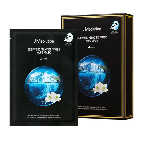 [JMSOLUTION] Edelweiss Glacier Water Alps Mask Snow (10 x 30ml)