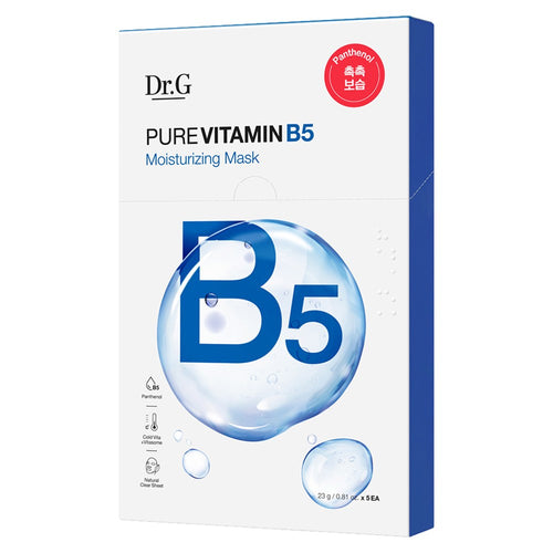 [DR.G] Pure Vitamin B5 Moisturizing Mask (5 sheets)