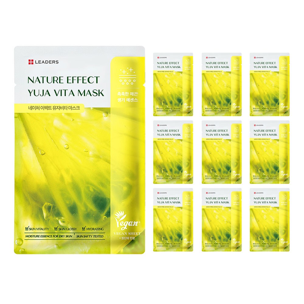 [LEADERS] Nature Effect Yuja Vita Mask (10 x 21ml)