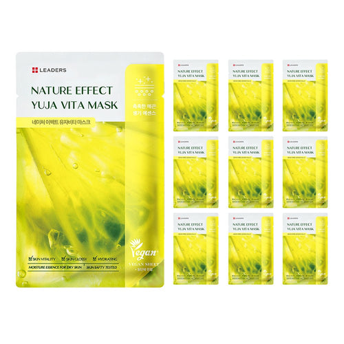 [LEADERS] Nature Effect Yuja Vita Mask (10 x 21ml)