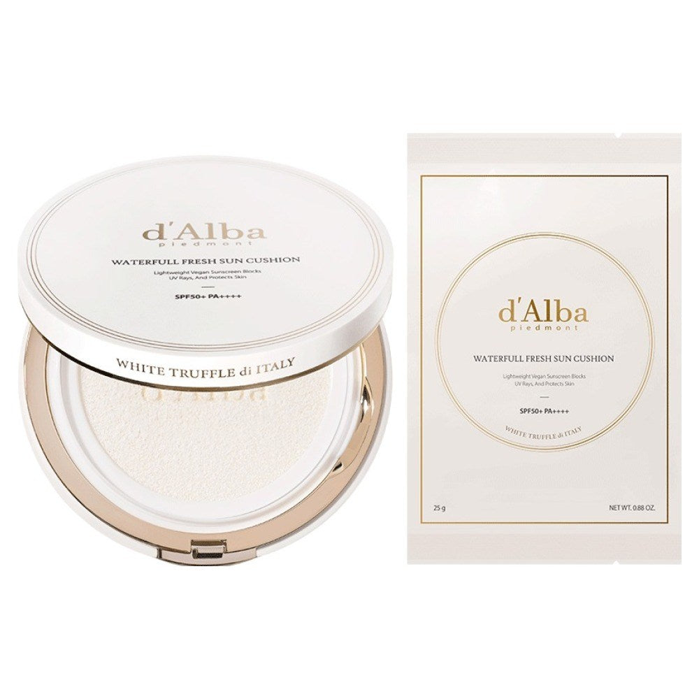 [D'ALBA] Waterfull Fresh Sun Cushion Refill Set (25g)