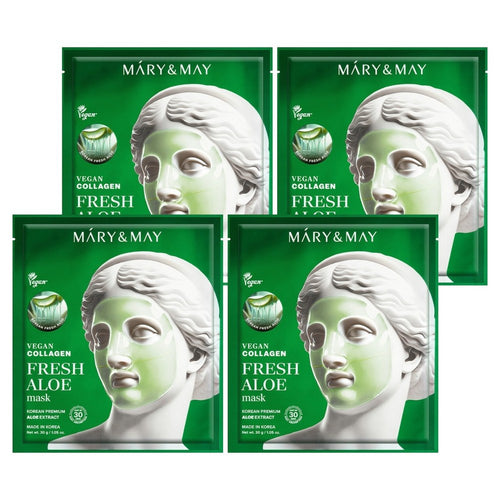 [MARY&MAY] Vegan Collagen Fresh Aloe Mask (4 x 30g)