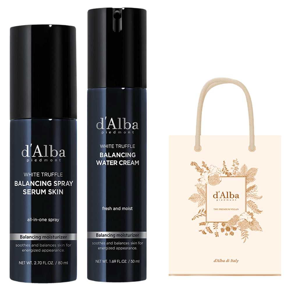 [D'ALBA] Men's Balancing Spray Serum Skin & Water Cream Set (1 set)