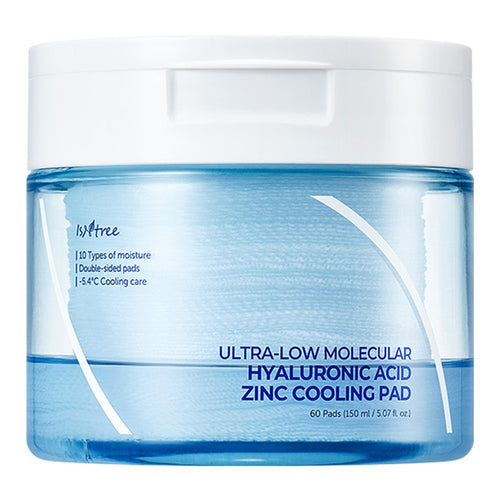 [ISNTREE] Ultra-Low Molecular Hyaluronic Acid Zinc Cooling Pad (60 sheets)