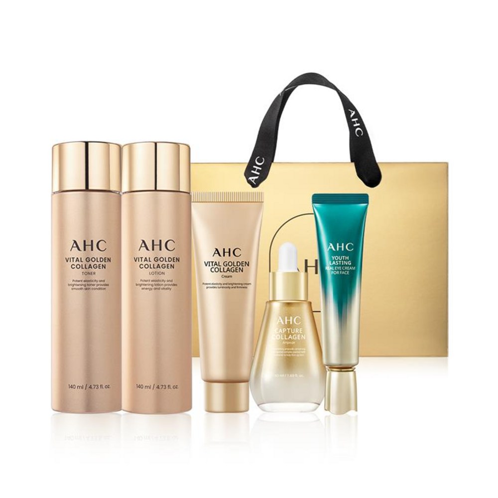 [AHC] Vital Golden Collagen Youth Total Care 5-Piece Set (1 set)