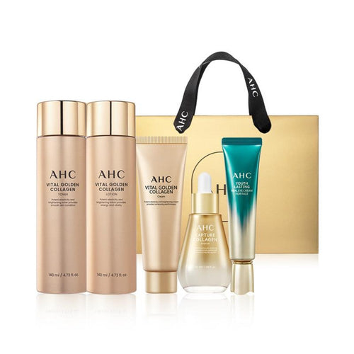[AHC] Vital Golden Collagen Youth Total Care 5-Piece Set (1 set)