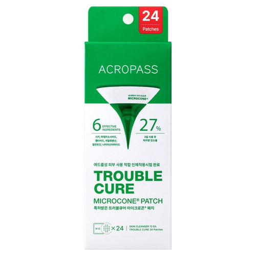 [ACROPASS] Trouble Cure 24 Patches + Skin Cleanser 12 Pads Set (24 patches + 12 pads)