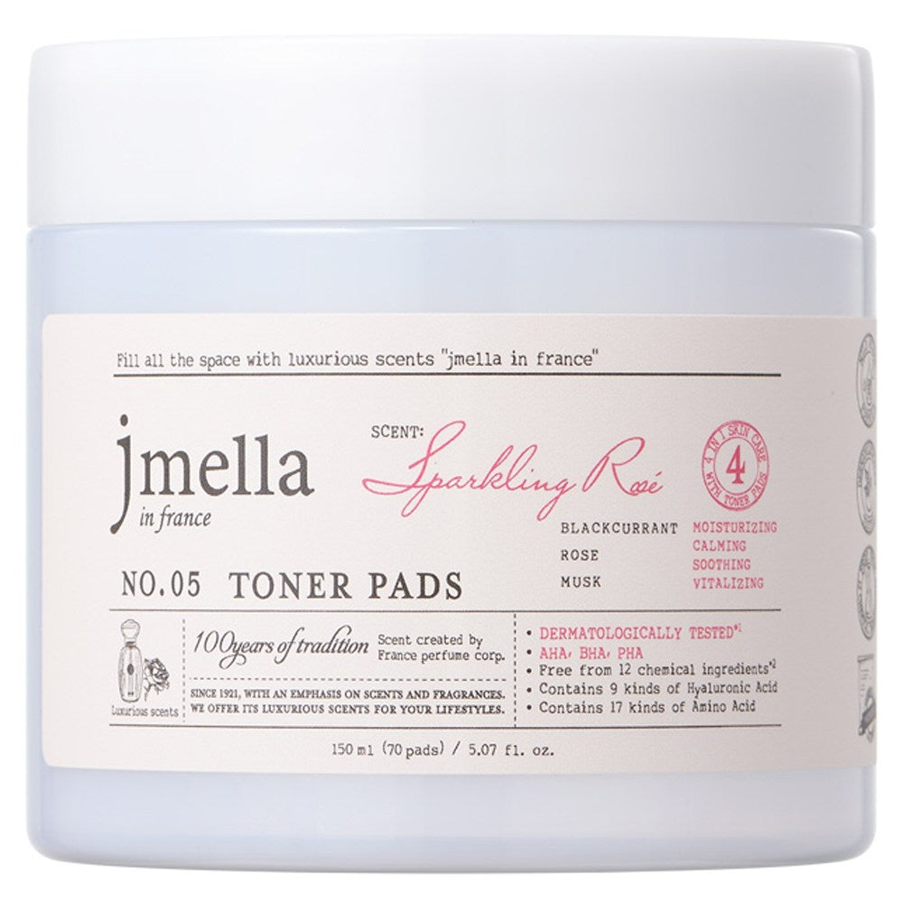 [JMELLA] In France Sparkling Rose Toner Pad (70 sheets)
