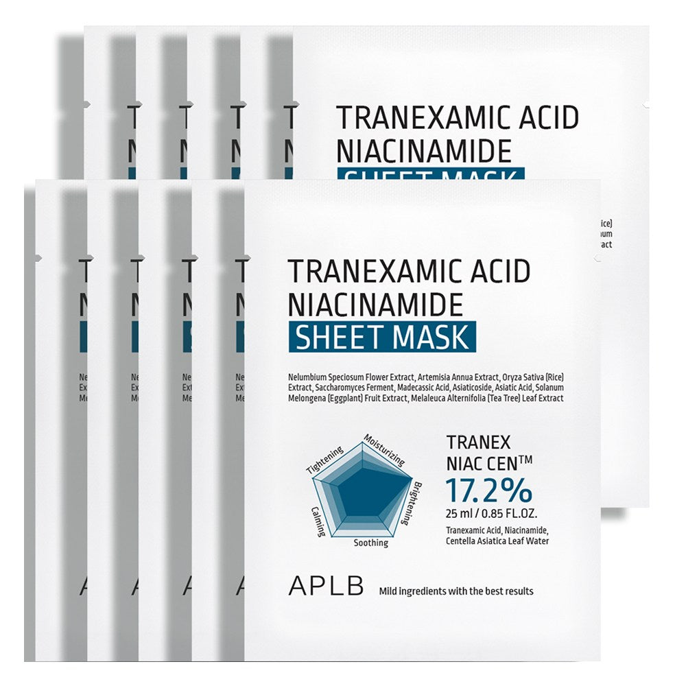 [APLB] Tranexamic Acid Niacinamide Sheet Mask (10 sheets)