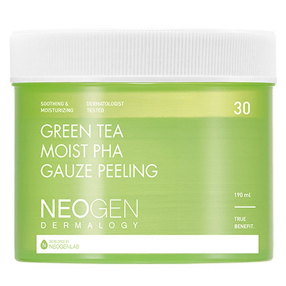 [NEOGEN] Dermalogy Green Tea Moist PHA Gauze Peeling Pad (30 sheets)