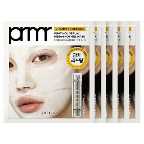 [PRIMERA] Vita-Tinol Serum Mega-Shot Gel Mask (5 x 34g)