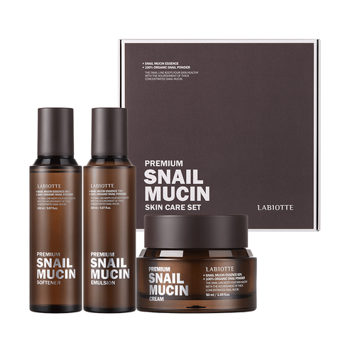 [LABIOTTE] Premium Snail Mucin 3-Piece Set (1 set)