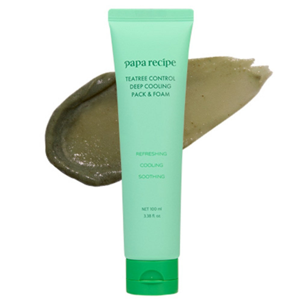 [PAPA RECIPE] Tea Tree Control Deep Cooling Pack Cleanser (100ml)