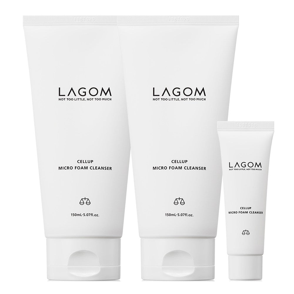 [LAGOM] Cellup Micro Foam Cleanser (150ml x 2 + 30ml)