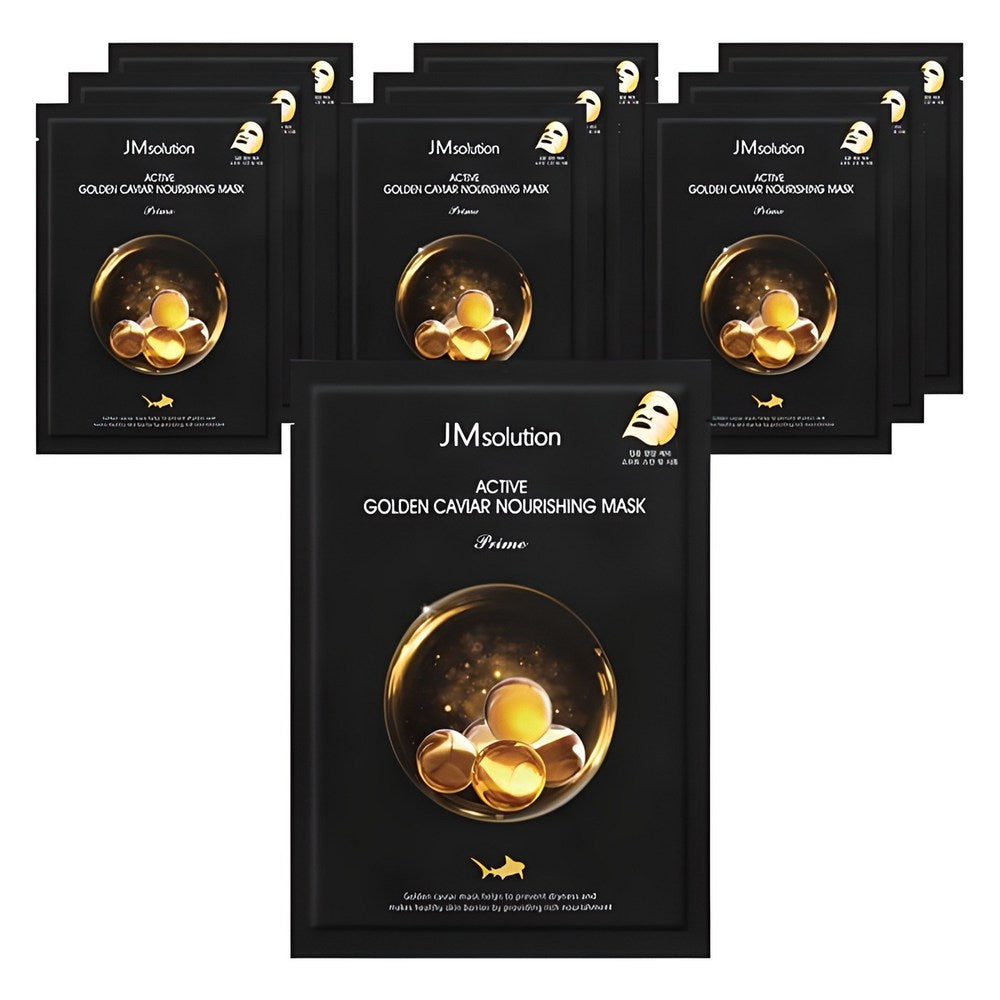 [JMSOLUTION] Active Golden Caviar Nourishing Mask Prime (10 sheets)