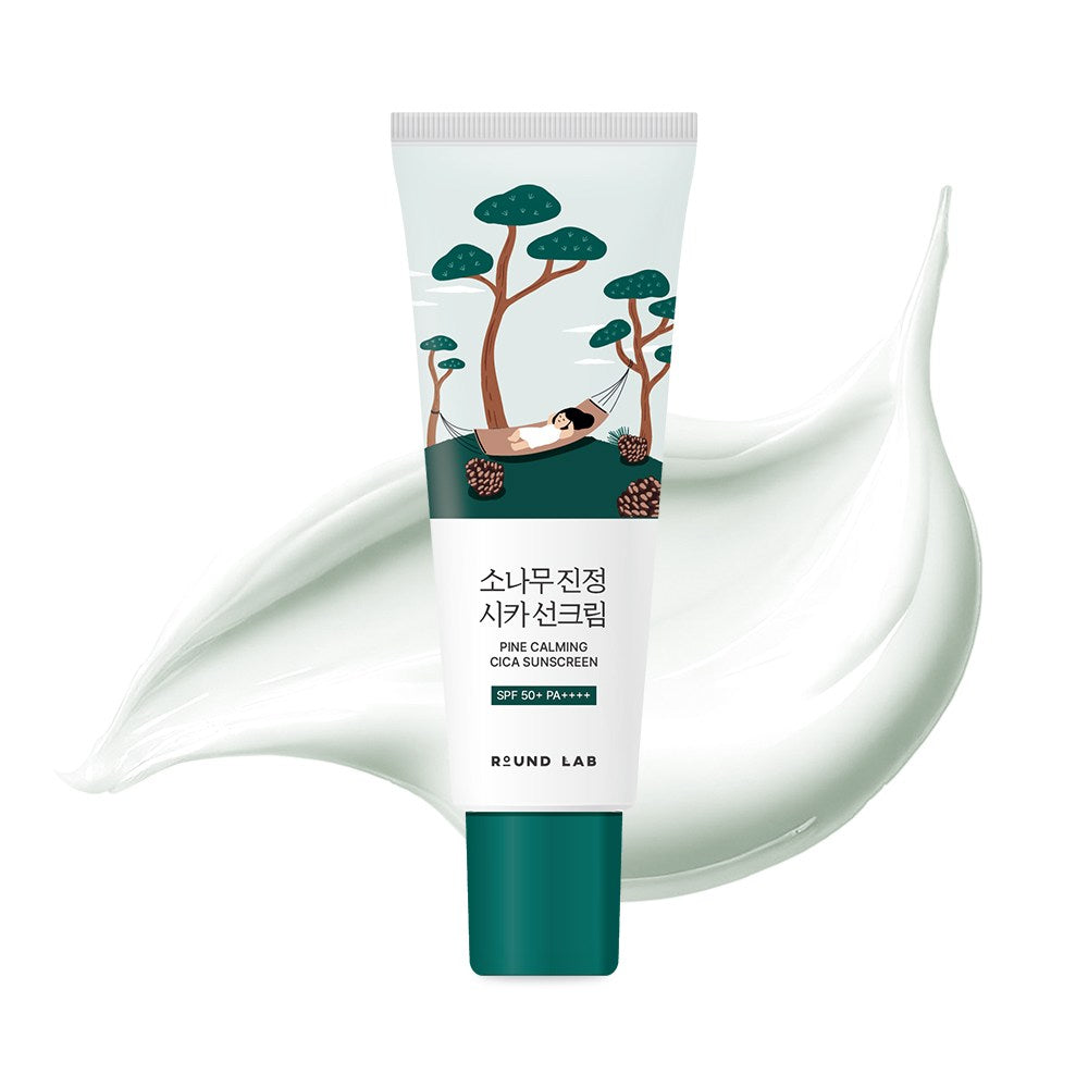 [ROUND LAB] Pine Tree Soothing Cica Sunscreen SPF50+ PA++++ (40ml)