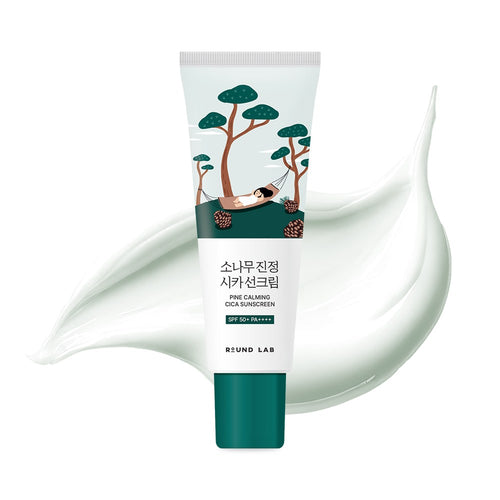 [ROUND LAB] Pine Tree Soothing Cica Sunscreen SPF50+ PA++++ (40ml)