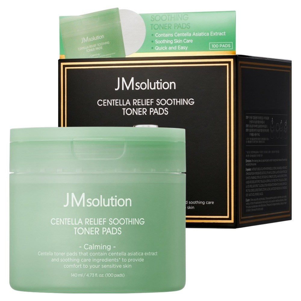 [JMSOLUTION] Centella Relief Soothing Toner Pad (100 sheets)