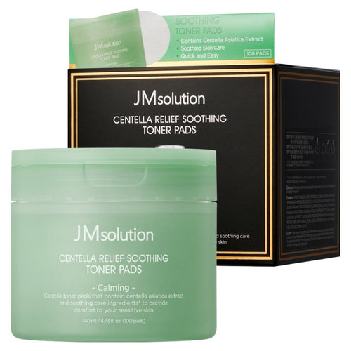 [JMSOLUTION] Centella Relief Soothing Toner Pad (100 sheets)