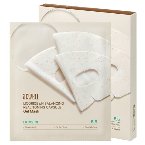 [ACWELL] Licorice pH Balancing Real Toning Capsule Gel Mask (4 x 34g)