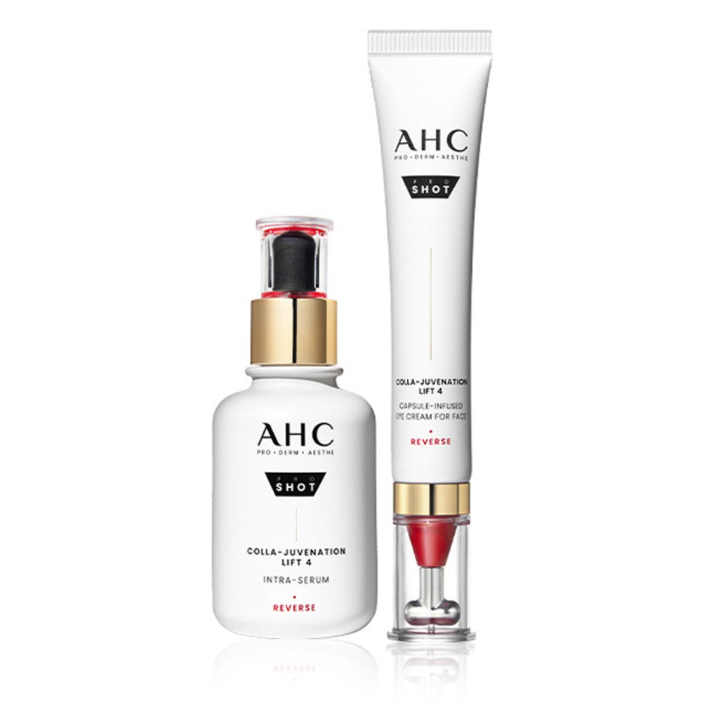 [AHC] Pro Shot Colla-Juvenation Lift 4 Capsule-Infused Eye Cream For Face Intra-Serum Set (30ml)