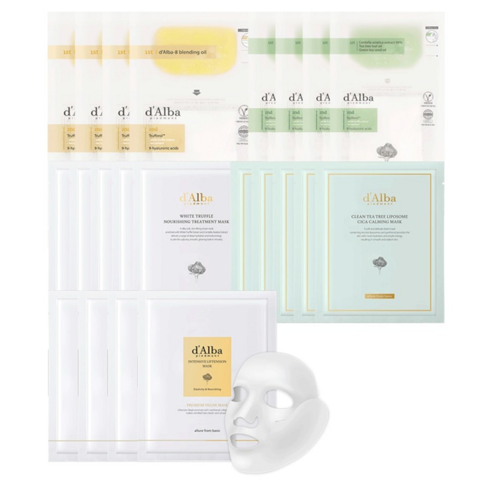 [D'ALBA] White Truffle Mask Pack Set (22 sheets)