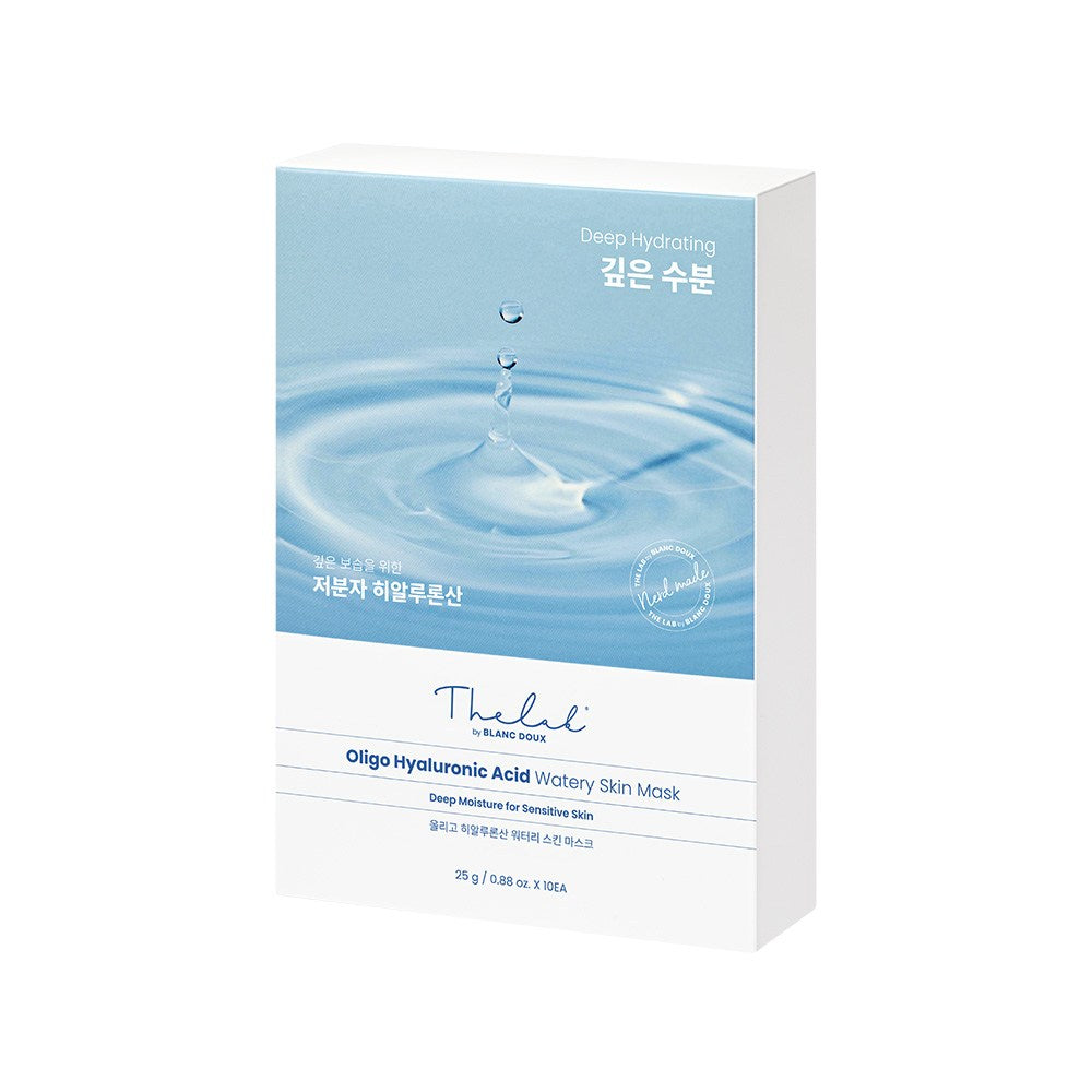[THE LAB BY BLANC DOUX] Oligo Hyaluronic Acid Watery Skin Mask (10 x 25g)